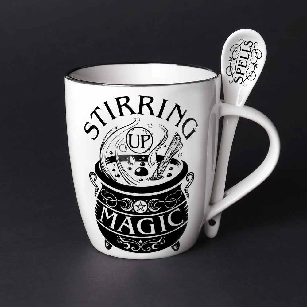 Alchemy - Stirring up Magic Ensemble tasse et cuillère - Blanc